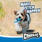 Minge pentru câini cu sunet de fluierat M, ø 6 cm, 2 bucăți – Chuckit! The Whistler - imagine 5