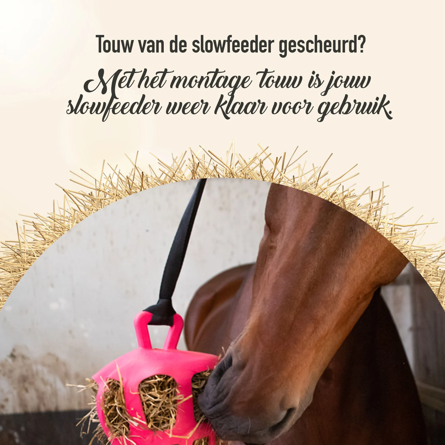 Șnur de închidere pentru hrănitoare cu eliberare lentă – Hay Slow Feeder - imagine 3