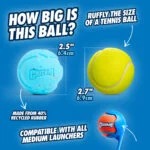 Minge pentru câini din cauciuc reciclat, cu săritură elastică, 2 bucăți – Chuckit! Rebounce Fetch Ball M - imagine 3