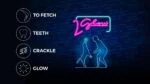 Minge pentru câini luminoasă pe întuneric – 2 Glow Treat Ball on Call - imagine 2