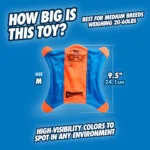 Frisbee pentru câini din pânză, cu lăbuțe luminoase, 24 x 24 cm – Chuckit! Flying Squirrel M - imagine 4