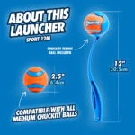Lansator de mingi pentru câini M cu minge de tenis, 30 cm – Chuckit! Sport Launcher - imagine 4