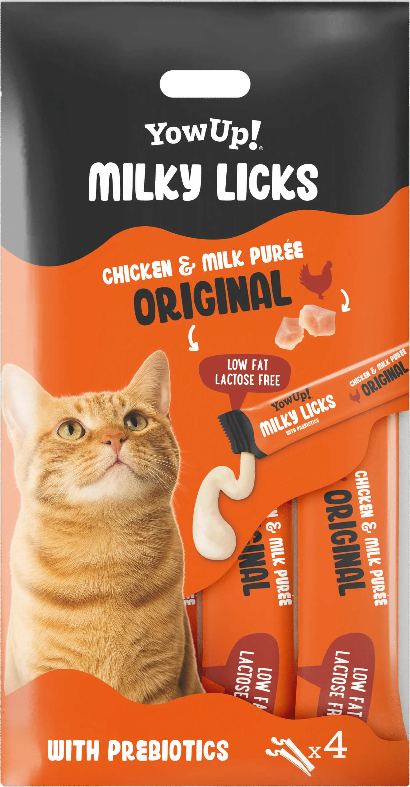 Gustare de lins pentru pisici cu pui și lapte – YowUp! Milky Licks - imagine 1