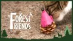 Șoricel de jucărie pentru pisici, din con de pin și pâslă, cu Madnip, roz, 8 cm – Forest Friends Mouse - imagine 3