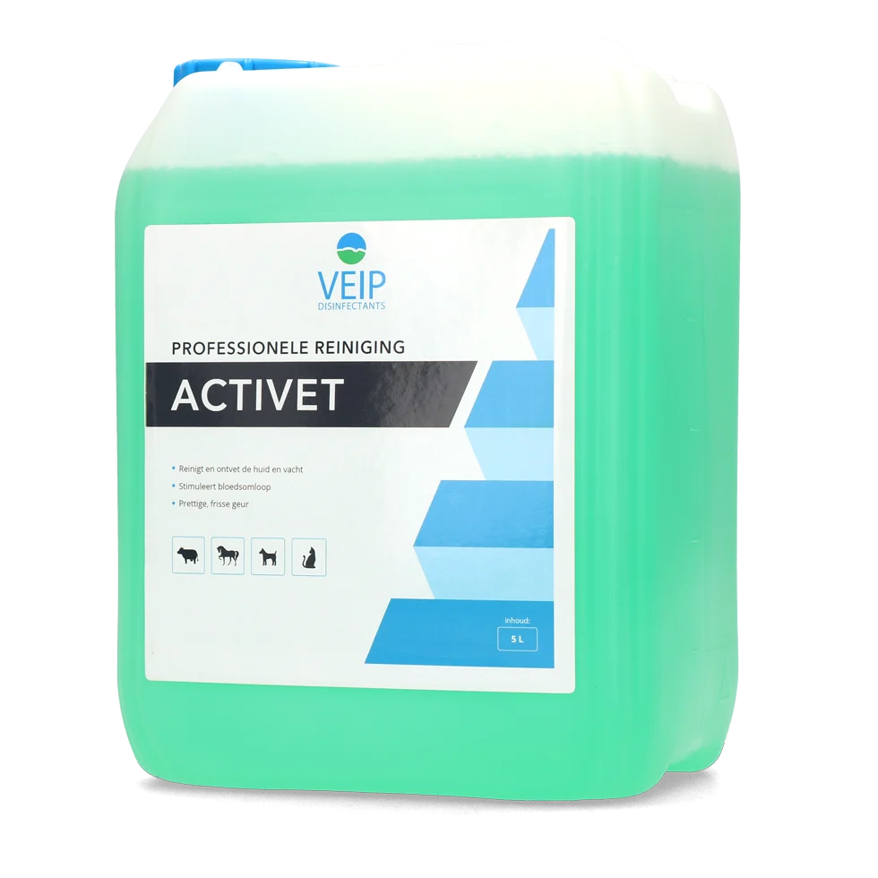 ACTI004.png Soluție de curățare a pielii animalelor, cu pH neutru, 5 l – Veip Activet - imagine 1