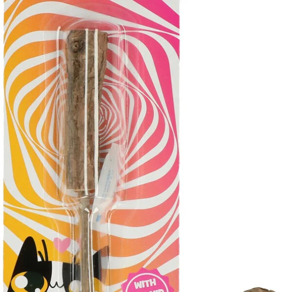 Jucărie din lemn pentru pisici, în formă de înghețată, cu MADNIP – Addicted! Wood Popsicle