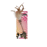 Undiță pentru pisici cu șoricel, pene și MADNIP – Addicted! Stick with Mouse & Feathers