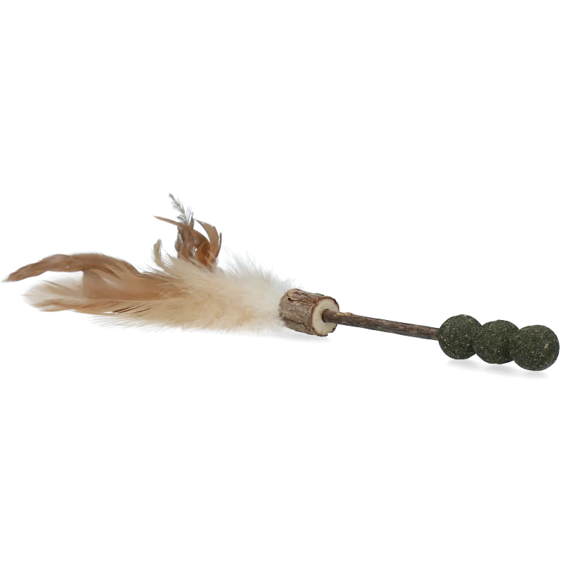 Undiță pentru pisici cu mingi, pene și MADNIP – Addicted! Stick with Balls & Feathers - imagine 2
