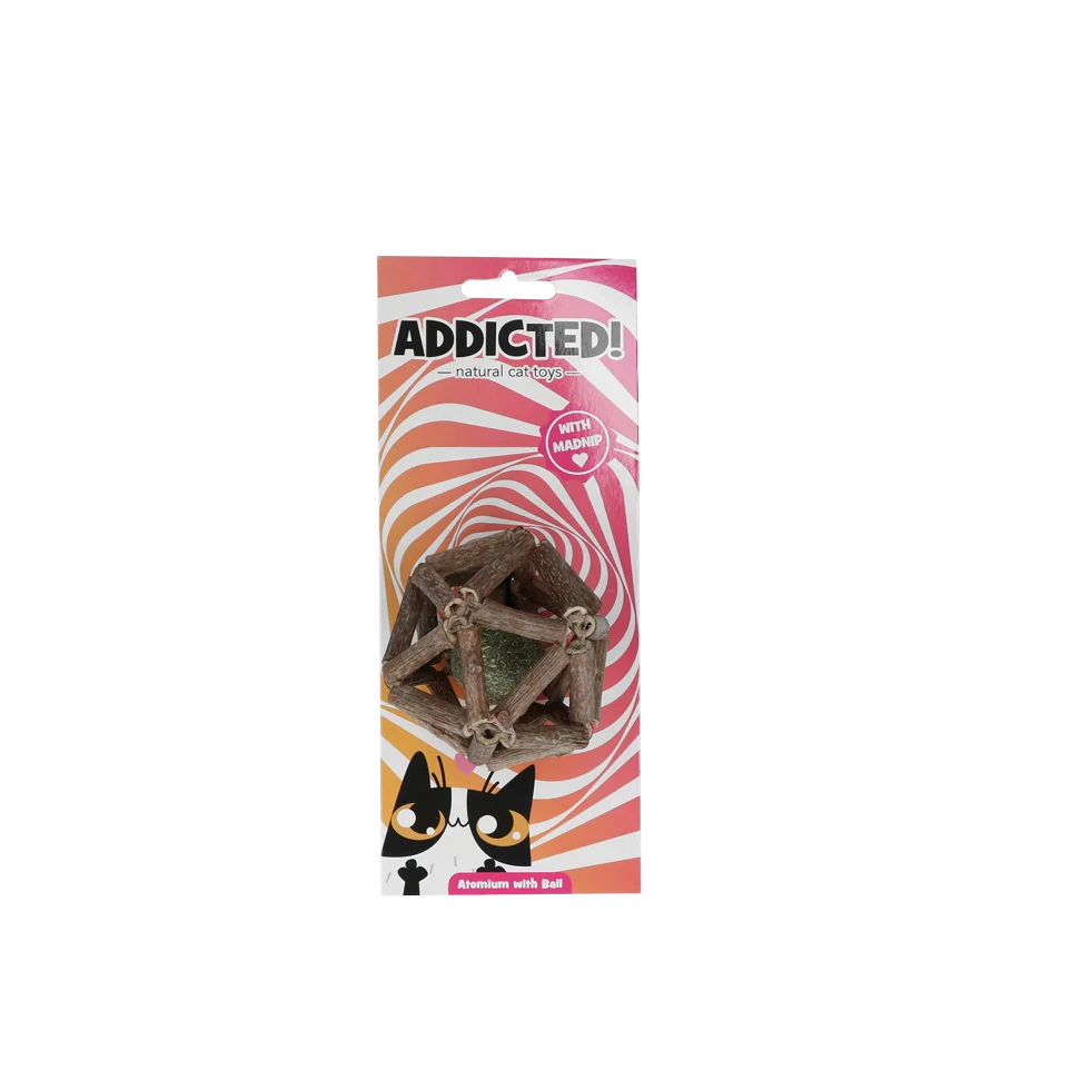 Jucărie pentru pisici cu minge și MADNIP – Addicted! Atomium with Ball - imagine 1