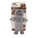 Jucărie de pluș pentru câini din fleece artificial, cu sticlă foșnitoare, 27,5 x 18,5 x 9,7 cm – AFP Lambswool - Cuddle Crackler - imagine 2