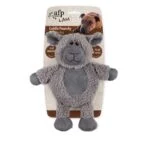Jucărie pentru câini din fleece sintetic cu squeaker mare, 30 x 24 x 8,5 cm – AFP Lambswool - Cuddle Paunchy - imagine 4
