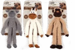 Jucărie de pluș pentru câini cu frânghie pentru joacă și chițăitoare, 43 x 16 x 6,5 cm – AFP Lambswool - Cuddle floppers