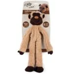 Jucărie de pluș pentru câini cu frânghie pentru joacă și chițăitoare, 43 x 16 x 6,5 cm – AFP Lambswool - Cuddle floppers - imagine 4