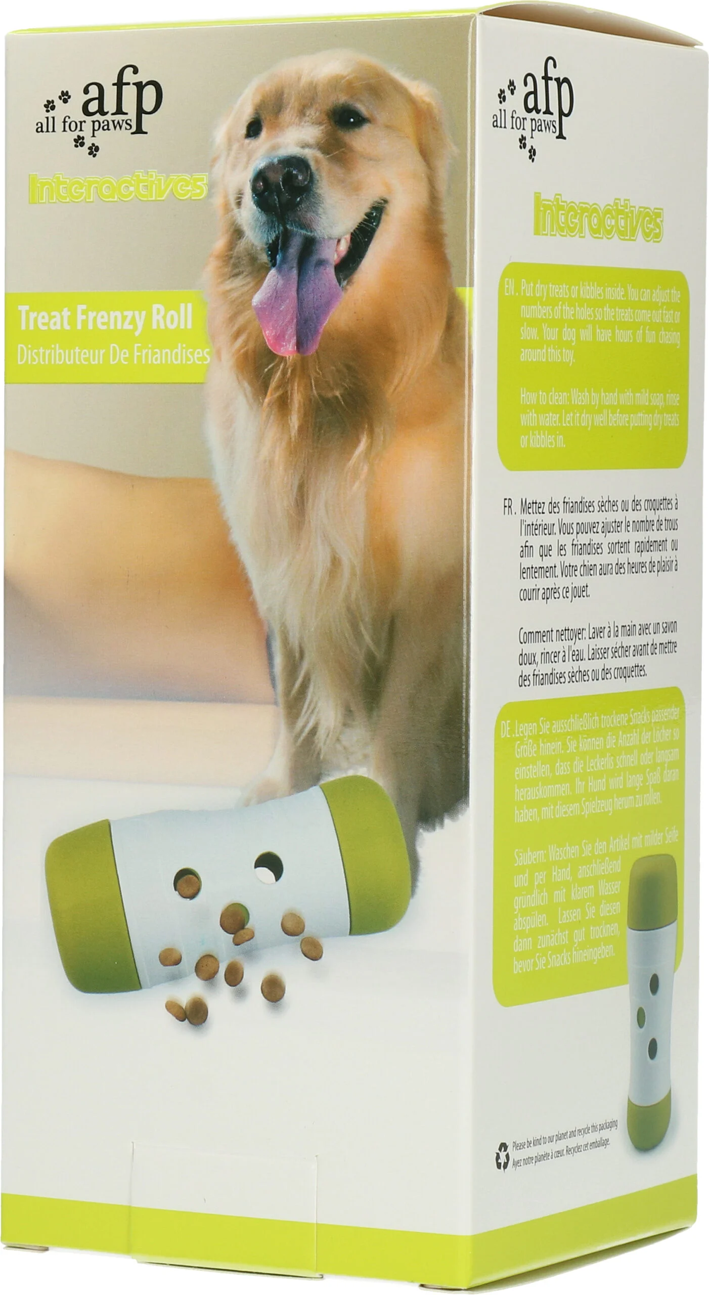 Dispenser de recompense pentru câini, cu dozare reglabilă, 15,5 x ø 6 cm – AFP Interactives - Treat Frenzy Roll - imagine 4