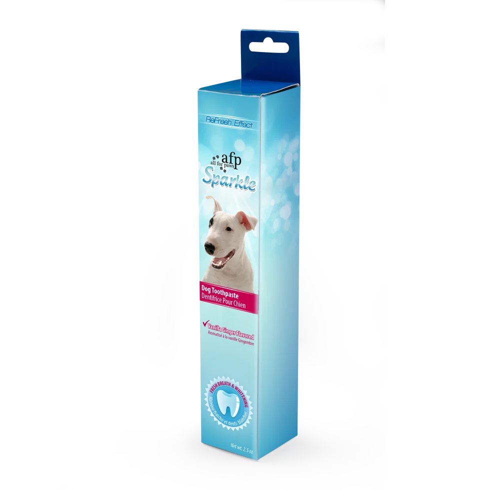 Pastă de dinți pentru câini cu vanilie și ghimbir, 60 g – AFP Sparkle Toothpaste - imagine 1