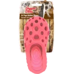 Jucărie de ros din cauciuc în formă de papuc, cu chițăitor cu ultrasunete, M 14,5 x 7 cm – AFP Doggies' Shoes - Air Pups Slipper