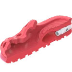 Jucărie de ros din cauciuc cu chițăitoare ultrasonică, S 11 x 5 cm – AFP Doggies' Shoes - Air Pups Slipper - imagine 3