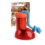 Dozator de hrană pentru câini în formă de gheată, cu frânghie, 10 x 10 cm – AFP Doggies' Shoes Big Boot Dispenser S