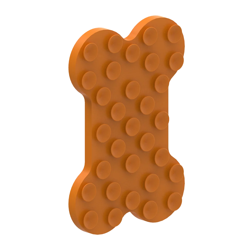 Covoraș de lins pentru câini, cu relief și ventuze, 28 x 19 cm – AFP Bone Appetit - Tasty Bone Lick Mat L - imagine 5