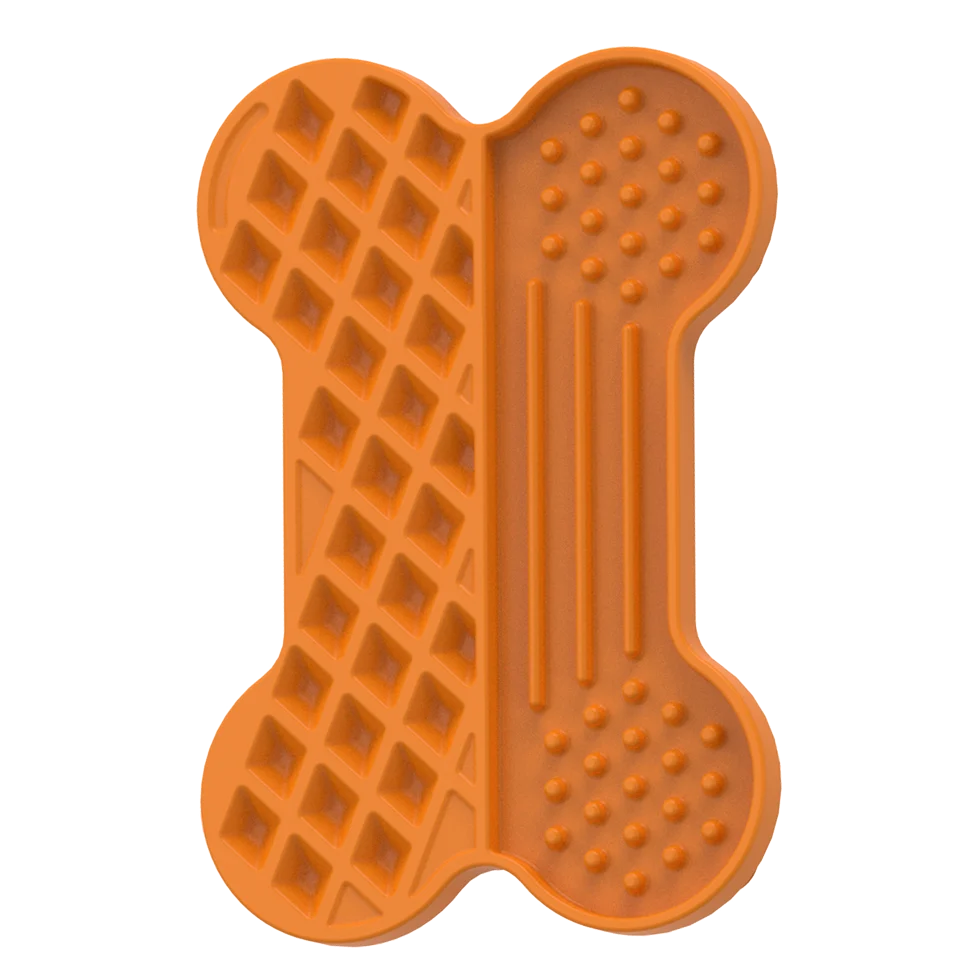 Covoraș de lins pentru câini, cu relief și ventuze, 28 x 19 cm – AFP Bone Appetit - Tasty Bone Lick Mat L - imagine 2