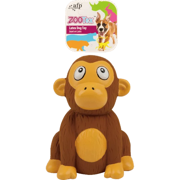 Jucărie pentru câini din latex cu chițăitoare – AFP ZooTex Chistopher Chimp