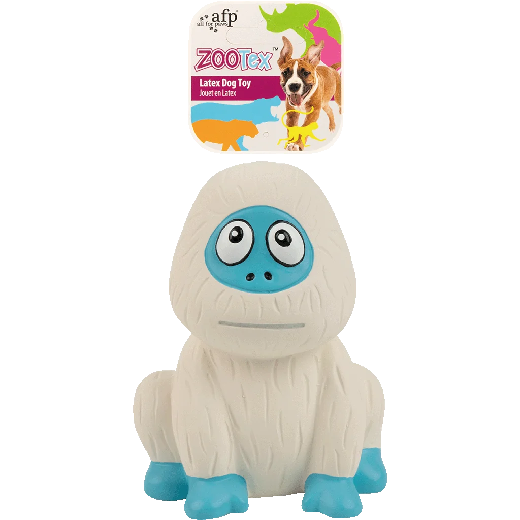 Jucărie pentru câini din latex cu chițăitor – AFP ZooTex Yolanda the Yeti - imagine 1