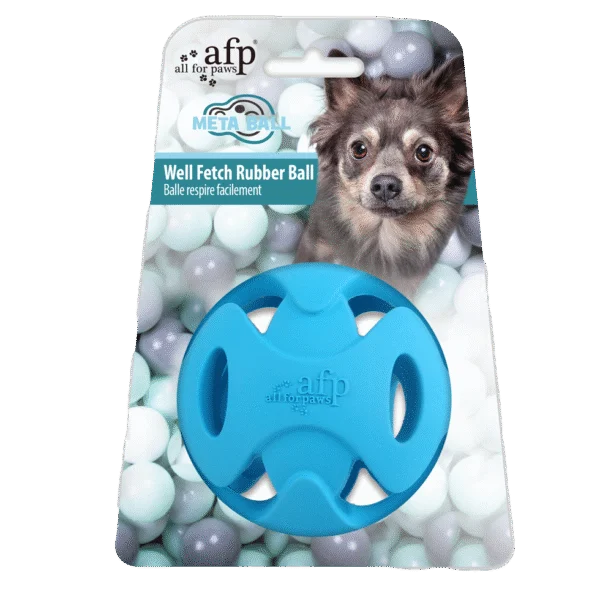 Minge pentru câini cu orificii, pentru aport, ø 6,3 cm – AFP Meta Ball Well Fetch Ball