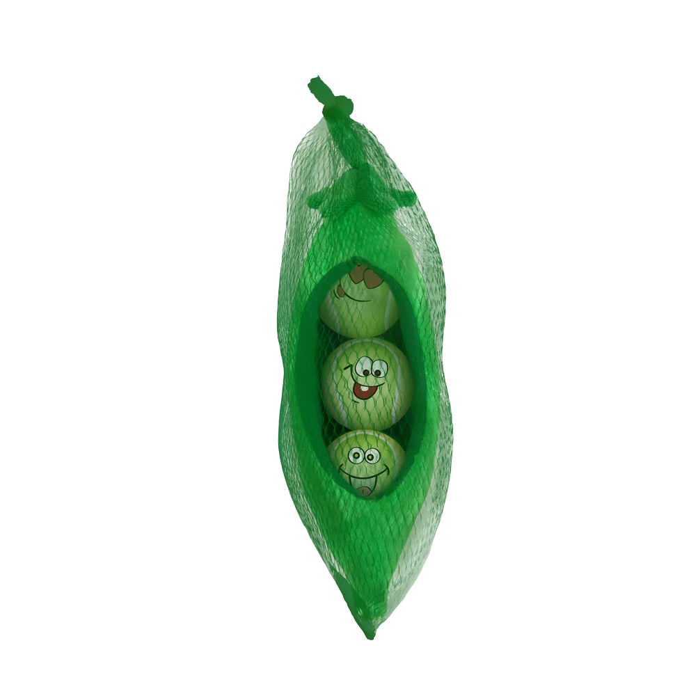Set de mingi pentru câini în păstaie de mazăre, 3 mingi cu chițăitoare, ø 6,3 cm – AFP Meta Ball Ball Set w/ Pee Pod - imagine 3