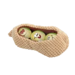 Set de mingi pentru câini în formă de păstaie de arahide, 3 mingi cu dispozitiv care piuie, ø 6,3 cm – AFP Meta Ball Ball Set w/ Peanut pod - imagine 2