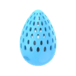 Ou de joacă pentru câini cu sunet foșnitor de sticlă, L, 15,5 x 9,6 x 9,6 cm – AFP Meta Ball Holey Egg - imagine 2