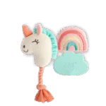 Set de jucării pentru căței cu 2 jucării de pluș și chițăitoare, 3 bucăți – AFP Little Buddy 3-Pack Toy Wonderland - imagine 2
