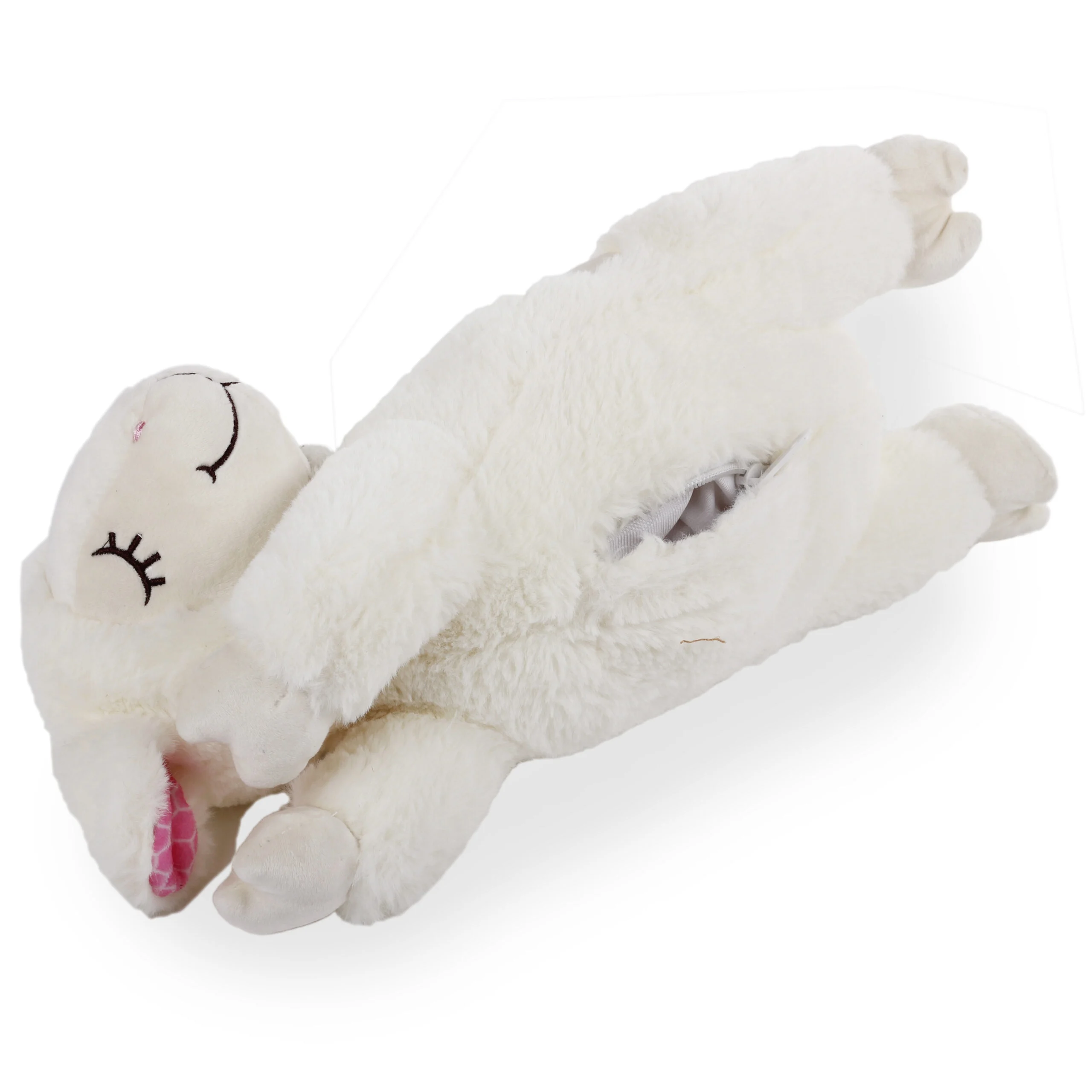 Jucărie de pluș pentru câini, în formă de oaie, cu bătăi ale inimii, 36 x 18 cm – AFP Little Buddy - Heart Beat Sheep - imagine 2