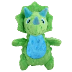 Jucărie de pluș pentru câini cu chițăitoare și material foșnitor, aprox. 18 cm – AFP My T-Rex Thomas the Mini Triceratops S - imagine 2