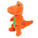 Jucărie de pluș pentru câini cu chițăitoare și material foșnitor, aprox. 18 cm – AFP My T-Rex Tim the Mini T-Rex S - imagine 2