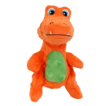 Jucărie de pluș pentru câini cu chițăitoare și material foșnitor, aprox. 18 cm – AFP My T-Rex Tim the Mini T-Rex S - imagine 3