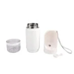 Sticlă pentru apă pentru câini, cu vas pentru apă și compartiment pentru gustări, 414 ml – AFP 2 In 1 Stainless Drinking Bottle - imagine 2