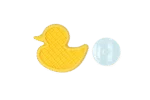 Rățușcă de baie pentru câini, cu ventuză și protuberanțe din silicon, 13 x 10 cm – AFP Calm Paws - Bath Anti-anxiety Duck - imagine 3