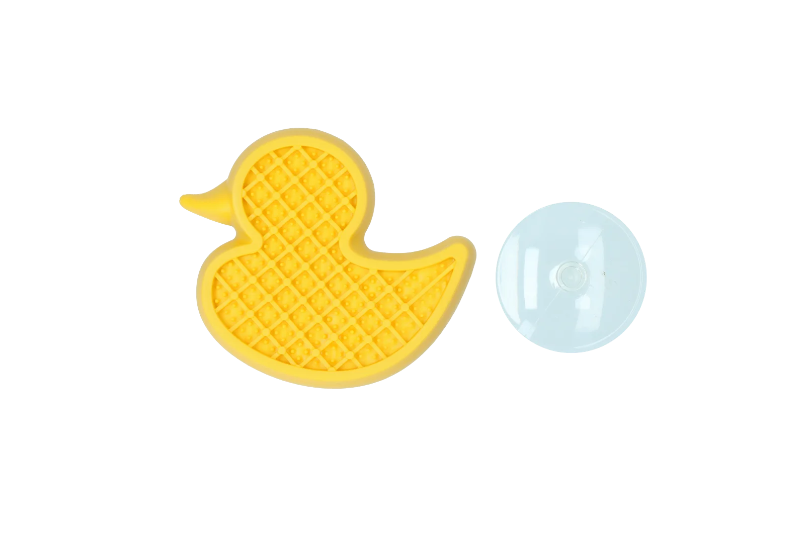Rățușcă de baie pentru câini, cu ventuză și protuberanțe din silicon, 13 x 10 cm – AFP Calm Paws - Bath Anti-anxiety Duck - imagine 3