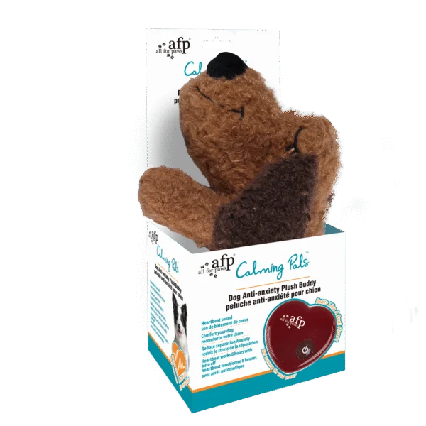 Jucărie moale pentru câini cu sunet de bătăi ale inimii, 48 cm – AFP Calm Paws - Dog Anti-anxiety Plush Buddy
