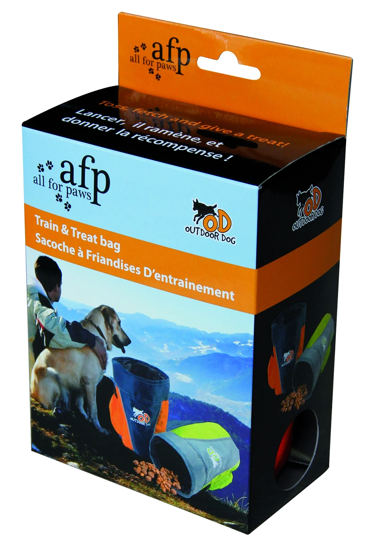 Săculeț de recompense pentru câini cu închidere pliabilă și material reflectorizant – AFP Outdoor Dog - Treat Bag - imagine 1