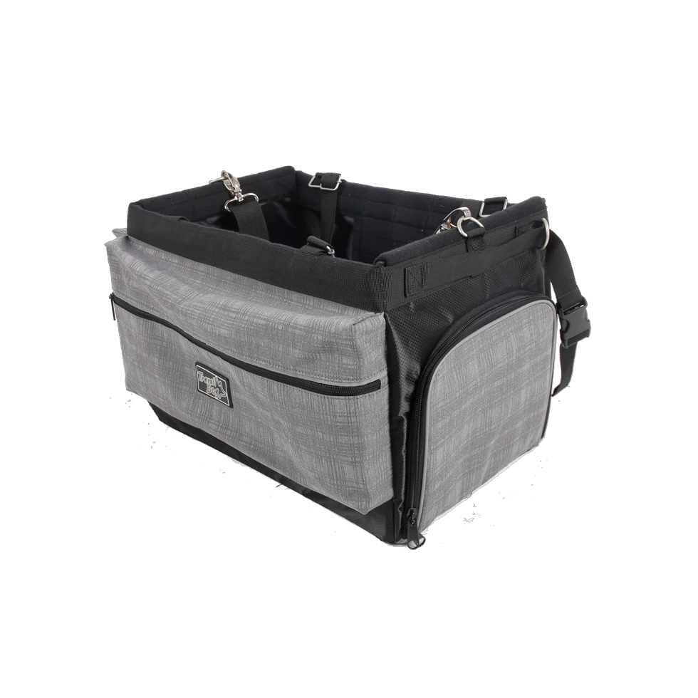 Coș pentru câini pentru bicicletă, cu prindere pe ghidon, până la 8 kg – AFP Travel Dog - Bicycle Delux Bag with Holder - imagine 2