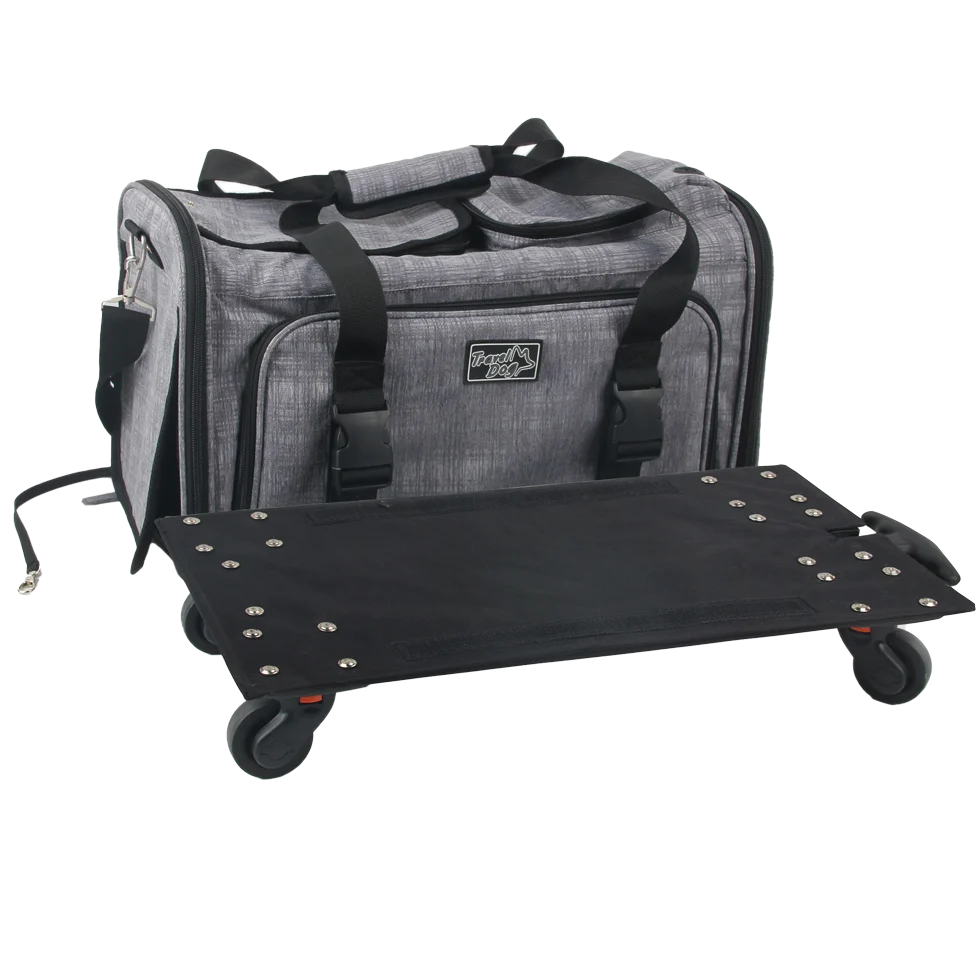 Cărucior pentru câini cu funcție de transport, până la 11 kg – AFP Travel Dog - Rolling Pet Carrier - imagine 1