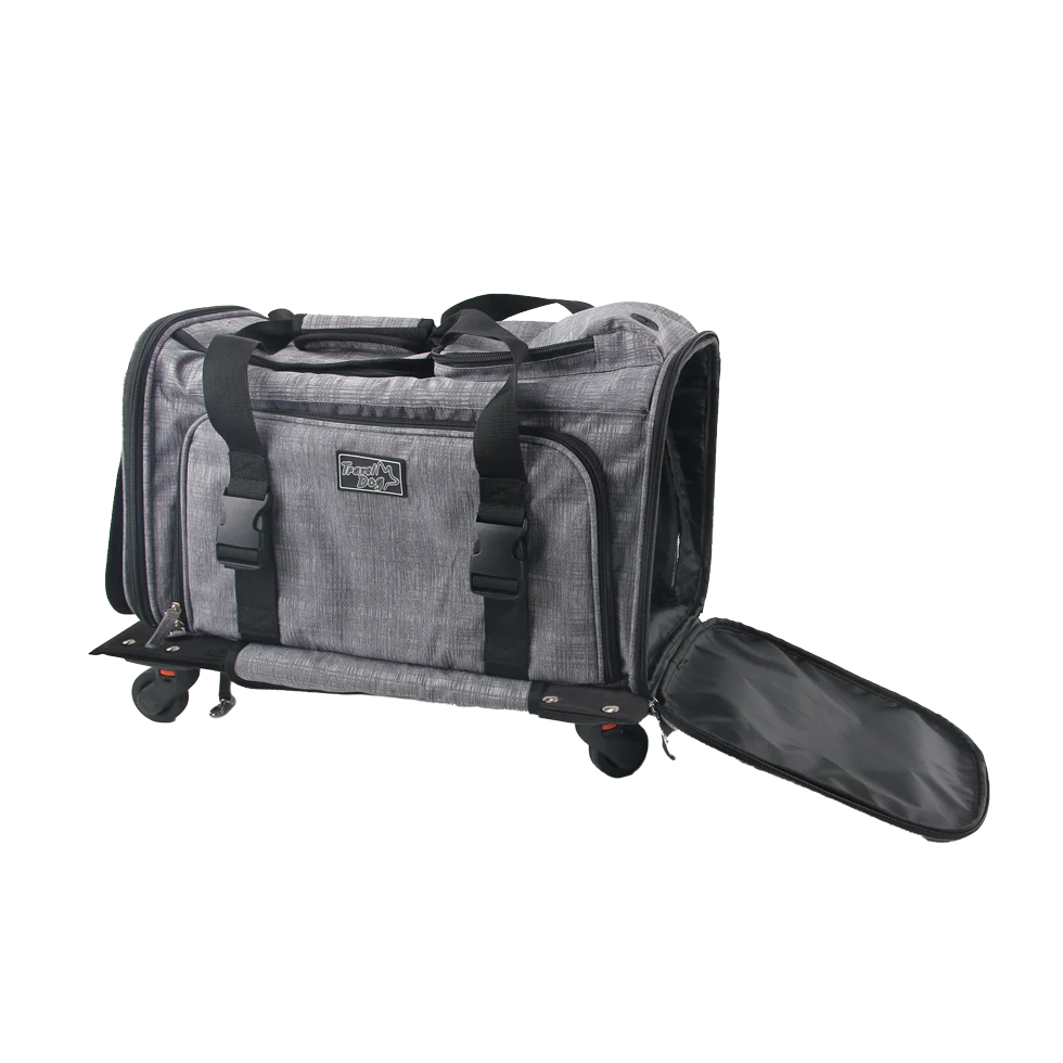 Cărucior pentru câini cu funcție de transport, până la 11 kg – AFP Travel Dog - Rolling Pet Carrier - imagine 3