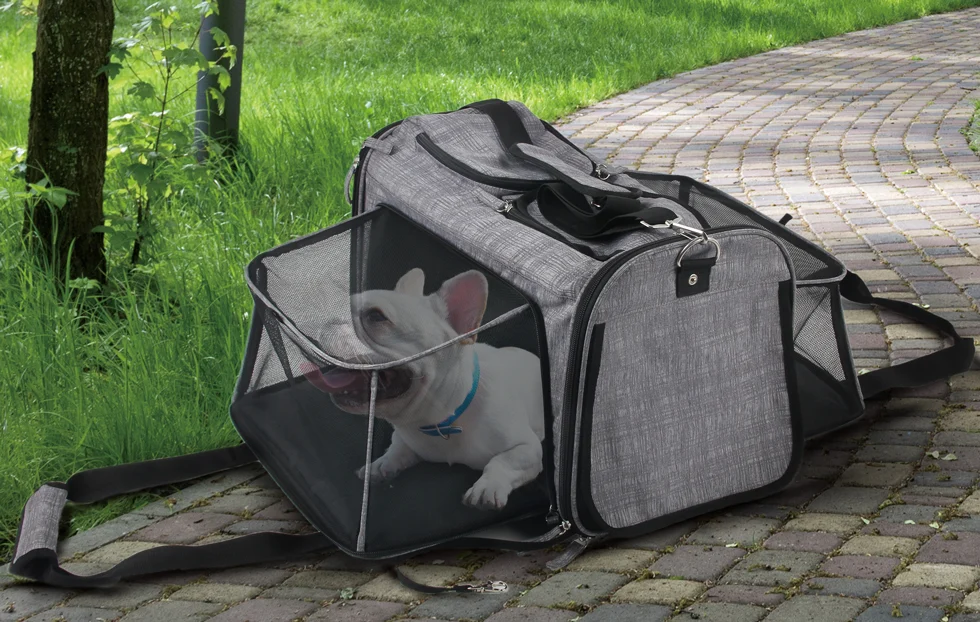 Cărucior pentru câini cu funcție de transport, până la 11 kg – AFP Travel Dog - Rolling Pet Carrier - imagine 2