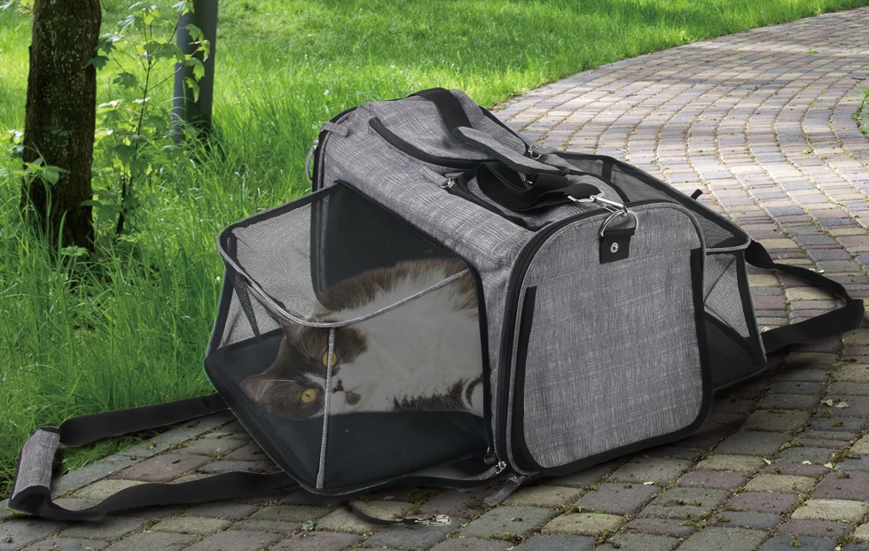 Cărucior pentru câini cu funcție de transport, până la 11 kg – AFP Travel Dog - Rolling Pet Carrier - imagine 4