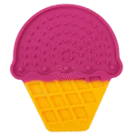 Saltea de lins pentru câini în formă de înghețată, cu ventuze, 20 x 17,5 cm – AFP Chill Out - Ice Cream Lick Mat - imagine 2