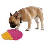 Saltea de lins pentru câini în formă de înghețată, cu ventuze, 20 x 17,5 cm – AFP Chill Out - Ice Cream Lick Mat - imagine 3