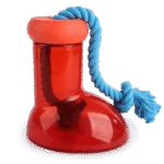 Dispenser de hrană pentru câini în formă de cizmă, cu frânghie, 14 x 14 cm – AFP Doggies' Shoes Big Boot Dispenser L - imagine 2