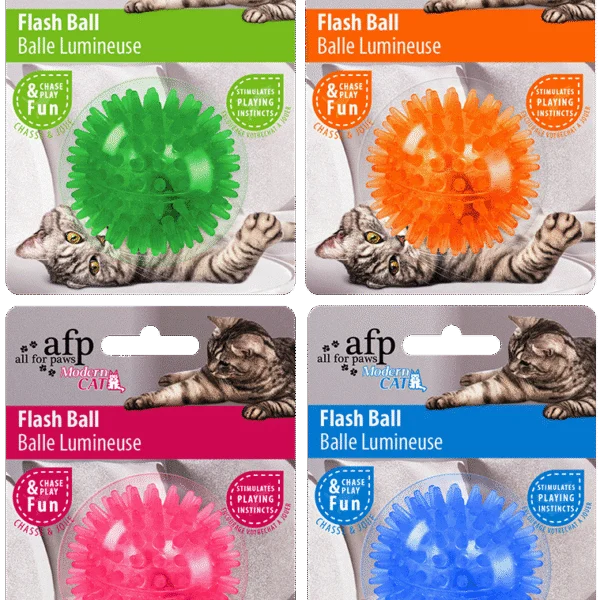 Minge din cauciuc pentru pisici, clipește la mișcare, 5 cm – AFP Modern Cat Flash Ball