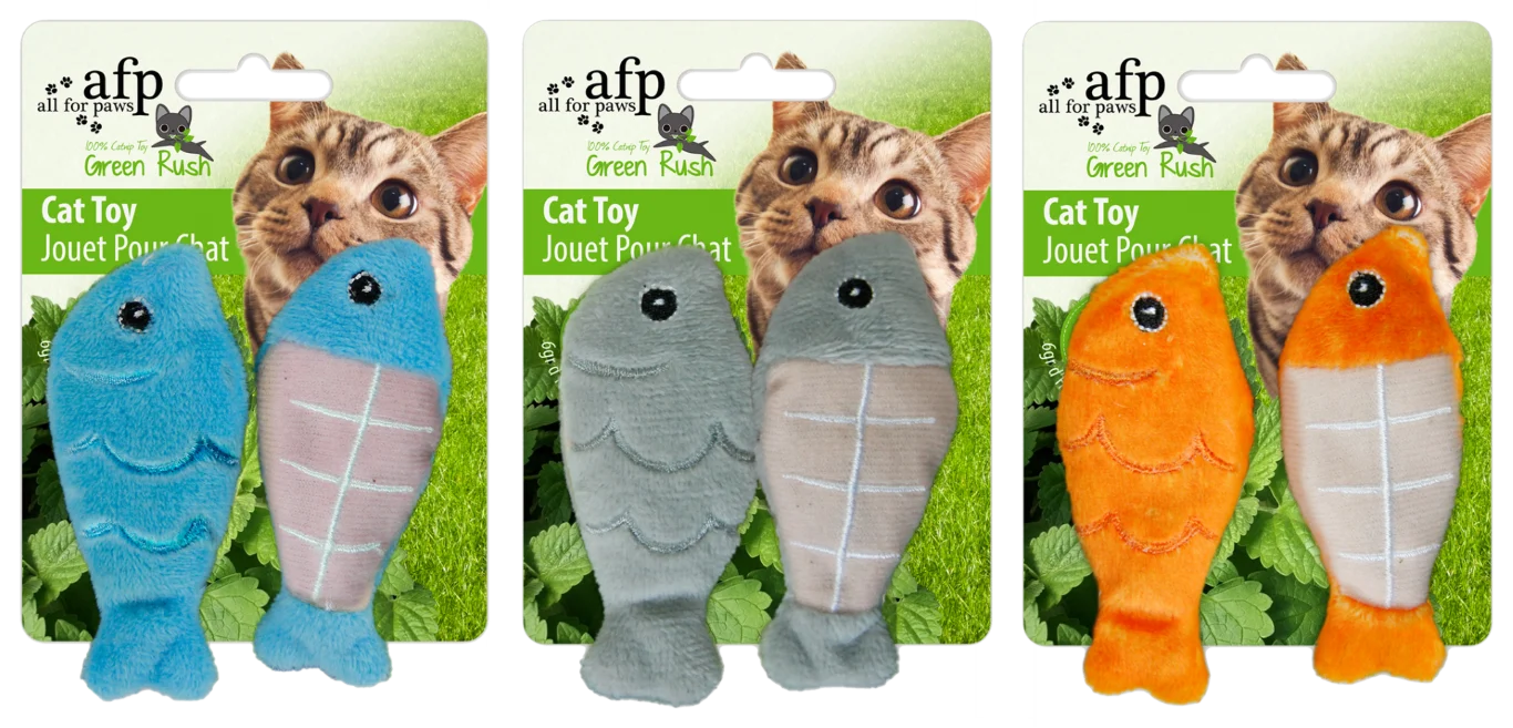 Jucărie pentru pisici cu 6 g de catnip – AFP Green Rush - Catch of the Day - imagine 1